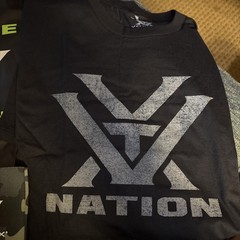 Vortex Optics NATION Black Blend Shirt Large + Koozie