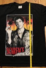 Scarface Heavy Weight Adult XL The World Is Yours 2-Sided T-Shirt