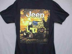 Jedco Black Graphic Trendy Adventure Unisex TShirt Size Medium