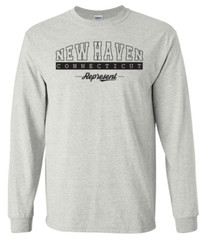 New Haven Connecticut State T-Shirt Long Sleeve Graphic Tees Unisex Apparel Text