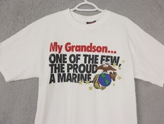 SOFFES Choice t shirt adult large My Grandson One of the Few The Proud a Marine