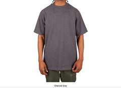 Shaka Wear Max Heavyweight Plain Cotton Crew Neck Short Sleeve Big Tall T-shirt