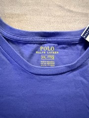Polo Ralph Lauren Men Classic Fit Blue Crewneck T-Shirt Fit Tee Pull-On Size 2XL