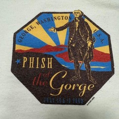 Vintage y2k Phish at the Gorge Summer George Washington 2003 Band T-shirt XL