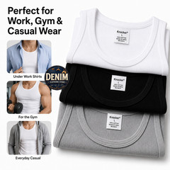 Lot 3, 6, 12 Men Tank Top 100% Cotton A-Shirt Wife Beater Ribbed Pack Undershirt