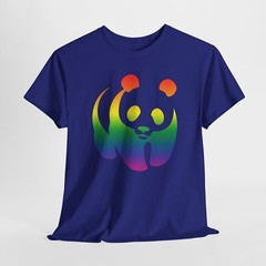 Rainbow Panda Tee, Cute Animal Shirt, Funny Graphic T-Shirt, Gift for Animal,