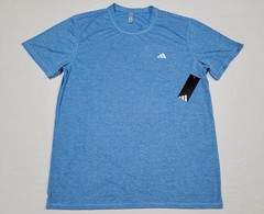 Adidas Men’s Tech Tee Short Sleeve Sports -Running Training Shirt Blue Crew