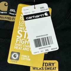 Carhartt Force Relaxed Fit Men’s 3XL Black Short Sleeve Pocket T-Shirt NWT