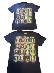 2 (two)Super Mario Bros T-shirts Sz Small (34/36). 100% Cotton. Machine Wash