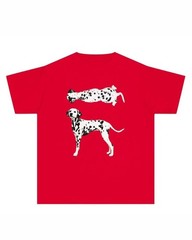 Dalmatian Dog Graphic T-Shirt Funny Pet Lover Unisex Cotton Tee Red Size S