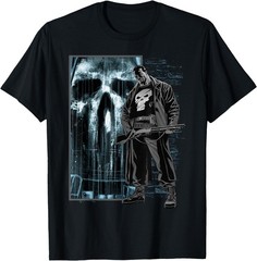 Marvel Comics Retro Classic The Punisher Bullet Storm Skull T-Shirt