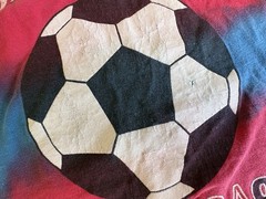 VTG 1994 World Cup USA Tie Dye T Shirt Soccer Red Blue Single Stitch Boxy XL