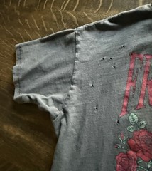 Garage Free Souls Distressed Music Festival T Shirt Sz Large Gray Grunge Tee