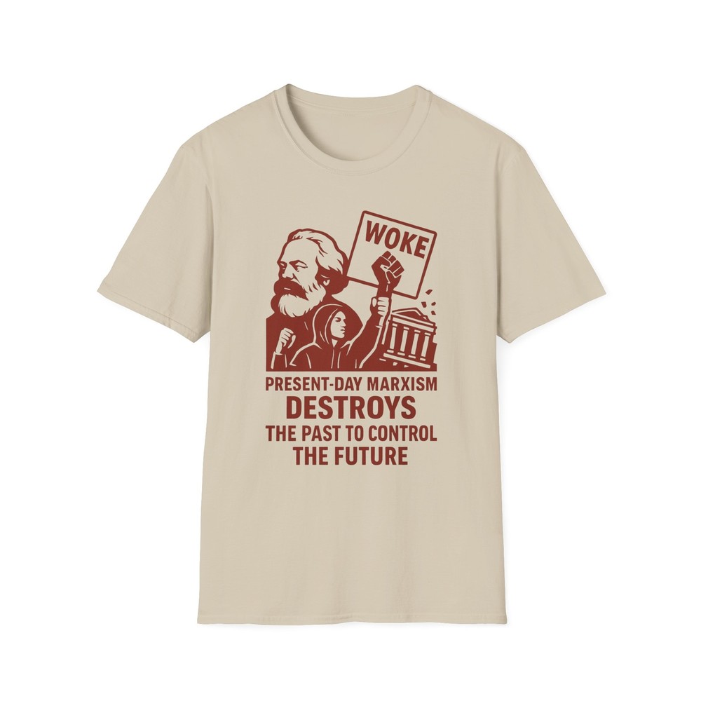 Present Day Marxism Destroys the Past T-Shirt, Nationalist Anti-Globalist Tee