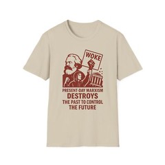 Present Day Marxism Destroys the Past T-Shirt, Nationalist Anti-Globalist Tee