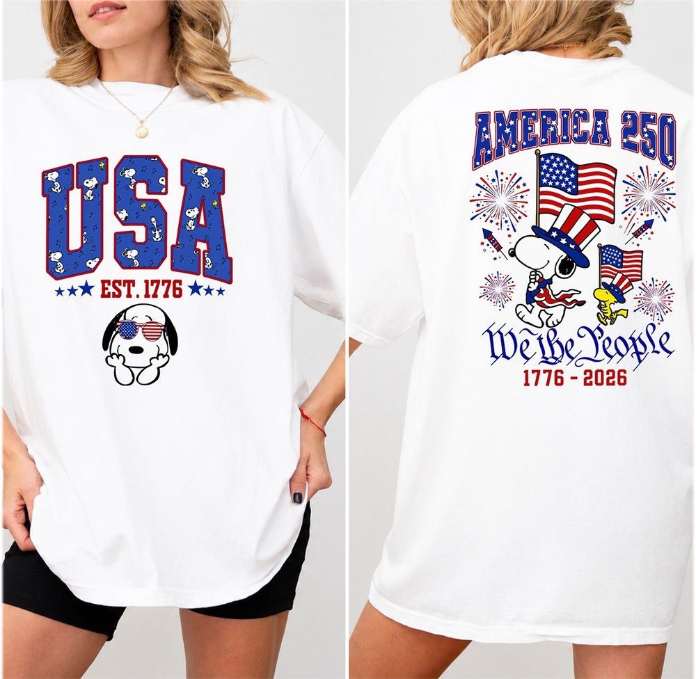 We The People America 250 Cartoon Graphic T-Shirt