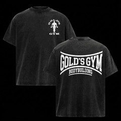 (Collection) Gold’s Gym Shirt Heavy Cotton Bodybuilding Gym Shirts For Men Top