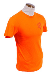 100% Men’s S Orange Short Sleeve Tee T-Shirt