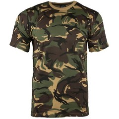 British DPM Camouflage Pattern T-Shirt Combat Army Tee 100% Cotton