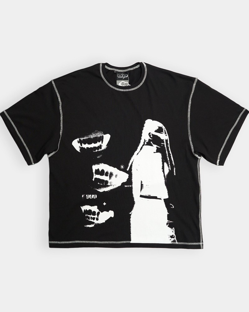 Oversized T-shirt OGONPUSHKA Chix black