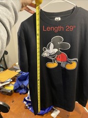 New Disney Number Nine Sz 4 – Med – Vedder Mickey Black TShirt, Tokyo Colab 2000
