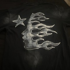 Hellstar Men’s T-Shirt Size Small Oversized Fit Short Sleeve Black Graphic