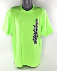 Muscle Cars At The Strip Lime Green Las Vegas Tee T-Shirt Men XL