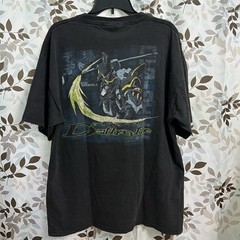 vintage Gundam Deathscythe Duo Maxwell Black Cotton Graphic T-Shirt L (22.5×29)