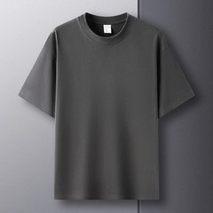 Men T Shirt 100% Cotton Short Sleeve Round Neck Breathable Half Sleeve Casual