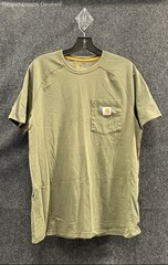 Carhartt Men’s Relaxed Fit Force Midweight Pocket T-Shirt Lot of 2 Green Tan M