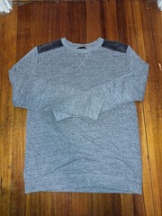 A.P.C APC Mesn Sweatshirt w/Velour Shoulders