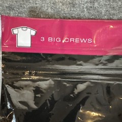 Fruit Of the Loom Undershirts T-Shirt 3-pk Big Man Crew Neck 2XB White NEW