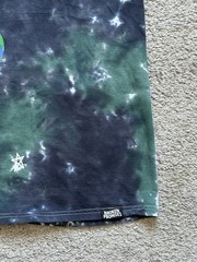 Broken Promises Emotional Graphic Logo Tie-Dye Tee Crew Neck Short Sleeve S