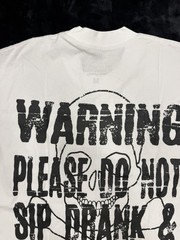 White Warning T-Shirt That’s a Awful Lot of Cough Syrup, Size M