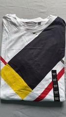 Sean John Shirt Mens XL White Yellow Dark Blue Color Block T-shirt Y2K VTG