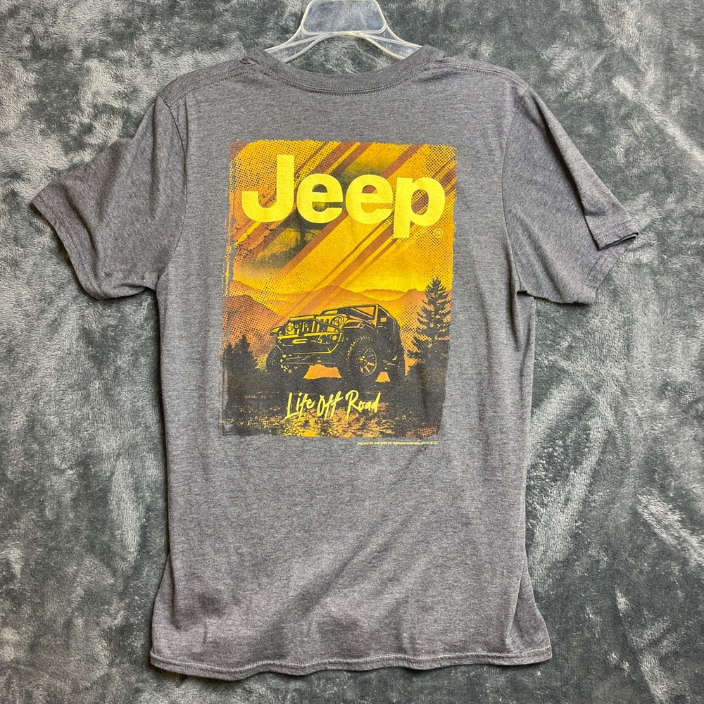 Jeep Life Off Road Graphic T-Shirt Men’s Medium Green Gray Jedco Outdoor 4×4