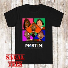 Martin TV Show Men’s Black T-Shirt Size S-5XL