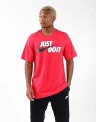 NIKE SPORTSWEAR JUST DO IT SWOOSH TEE – VERY BERRY T-SHIRT – AR5006-643 – S