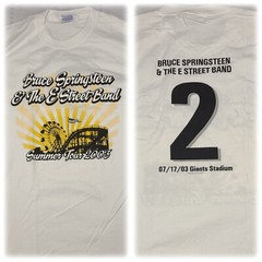 Bruce Springsteen & E Street Band Giants Stadium 2003 Event T Shirt Large #Q08