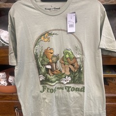 Frog And Toad T Shirt With Book Frog And Toad All Year By Arnold Lobel Large