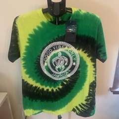 NWT Show Off Clothing Jamaica Good Vibes Only Tie Dye T Shirt Size Large