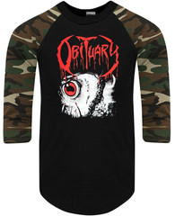 Obituary Chopped in Half Death Metal Band Raglan 3/4 Sleeve (Multiple Variation)