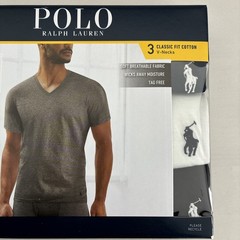New Polo Ralph Lauren 3 Stretch Classic Fit V-Necks White Black Navy XL $49.50