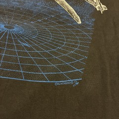 Vintage EF-18 Super Hornet Fighter Jet Wolf – T Shirt XXL Faded Boxy Double Side