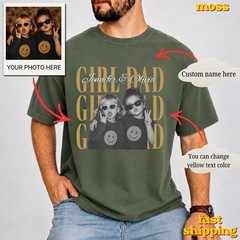 Personalized Dad Photo Shirt Custom Fathers Day Gift Best Dad Ever