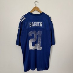 Vintage Y2K New York Giants NYC Tiki Barber NFL Football Sports Jersey XXL Blue
