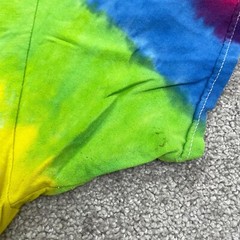Colortone Tie-Dye Graphic T-Shirt Mens Large Multicolor Crew Neck Cotton Tee
