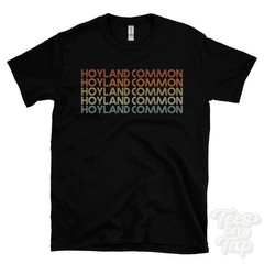 HOYLAND COMMON REPEATED RETRO STYLE T-SHIRT mens & womens uk place name gift