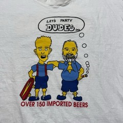 Vintage 80s Houston Matthias Restaurant Pub 150 Imported Beers Shirt Size XL