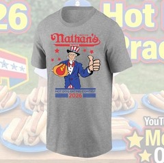 HOT , Nathan’s Famous Hot Dog Eating Contest Fourth of July 2026 For Fans TSHIRT